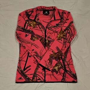 Mossy Oak Pink Fleece Zip Up